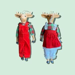 VINTAGE House of Global Art porcelain reindeer